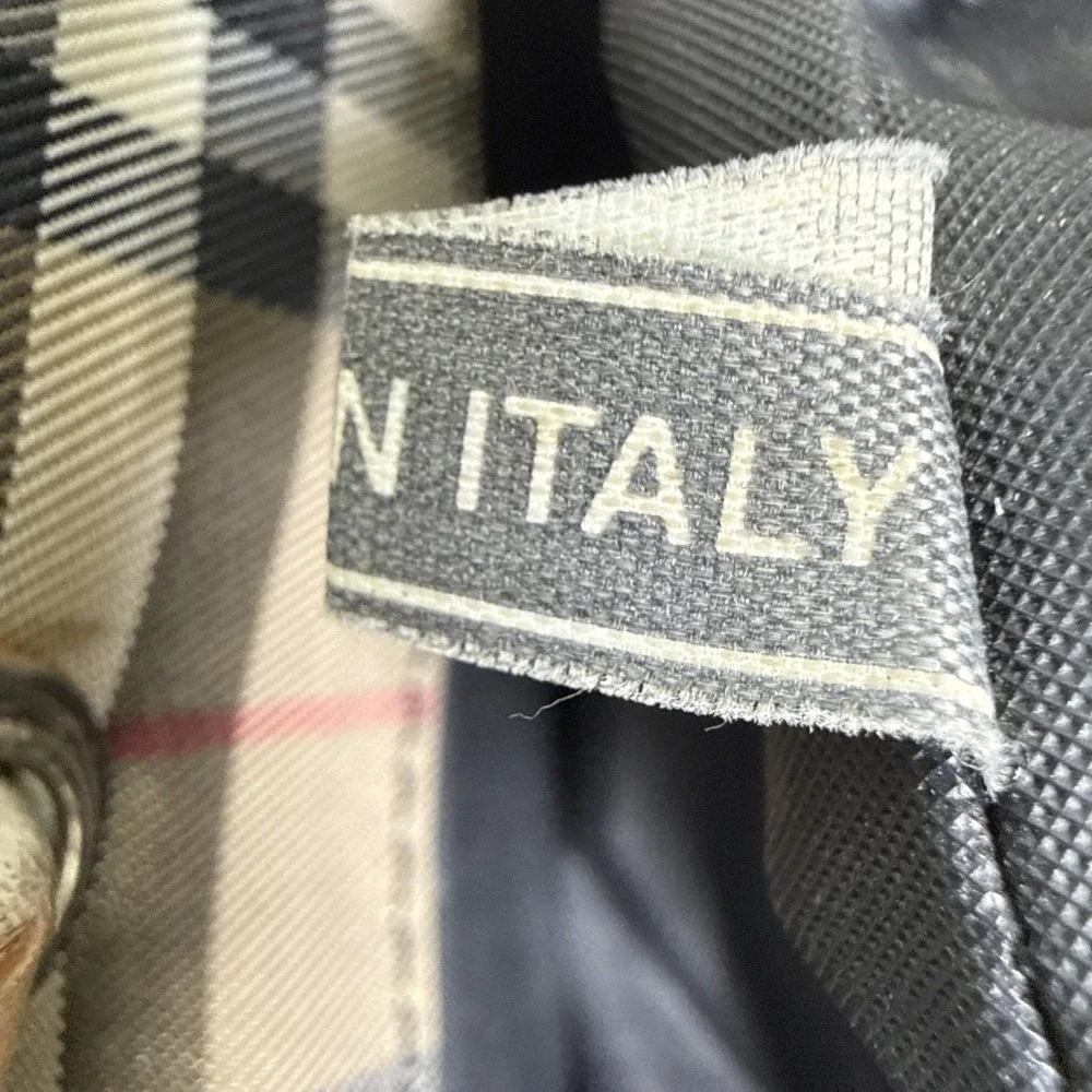 Burberry London Nova Check Tote – Coated Canvas & Leather – 9x8x4 Classic ITALY